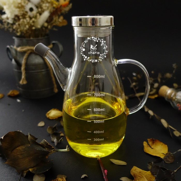 ✨Baru Chefio Oil Pot Kaca Chefio 800Ml / Botol Minyak Kaca / Botol Kecap Berkualitas