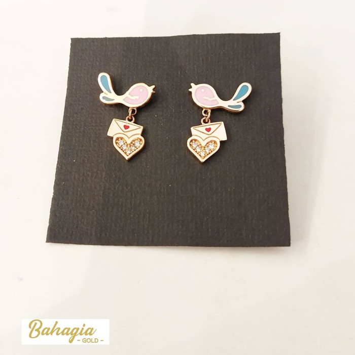 ✨Termurah Anting Emas Rose Gold Kadar 750 Terbaru