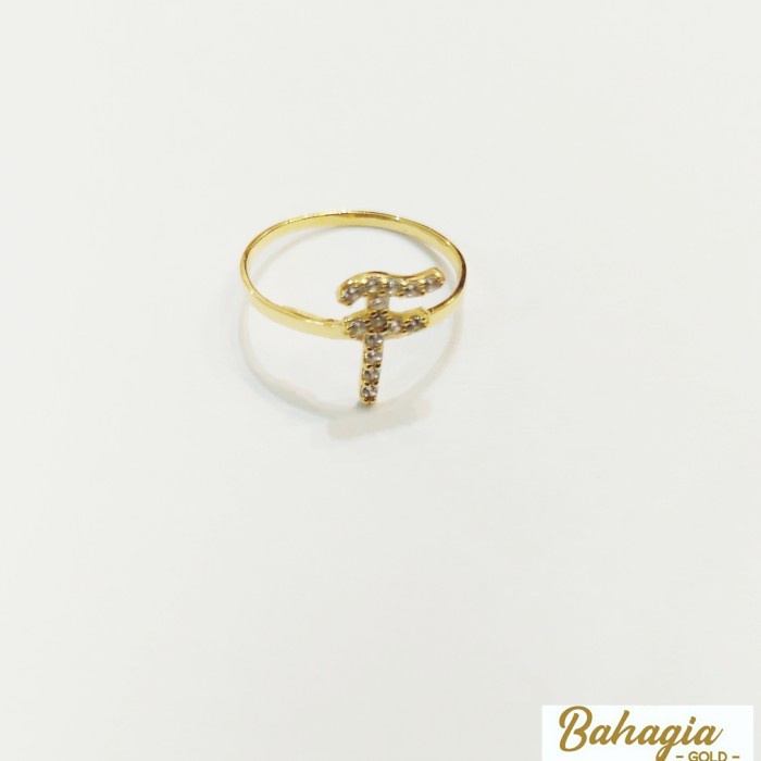✨Termurah Cincin Huruf F Mata Kadar 700 Bisa Gojek