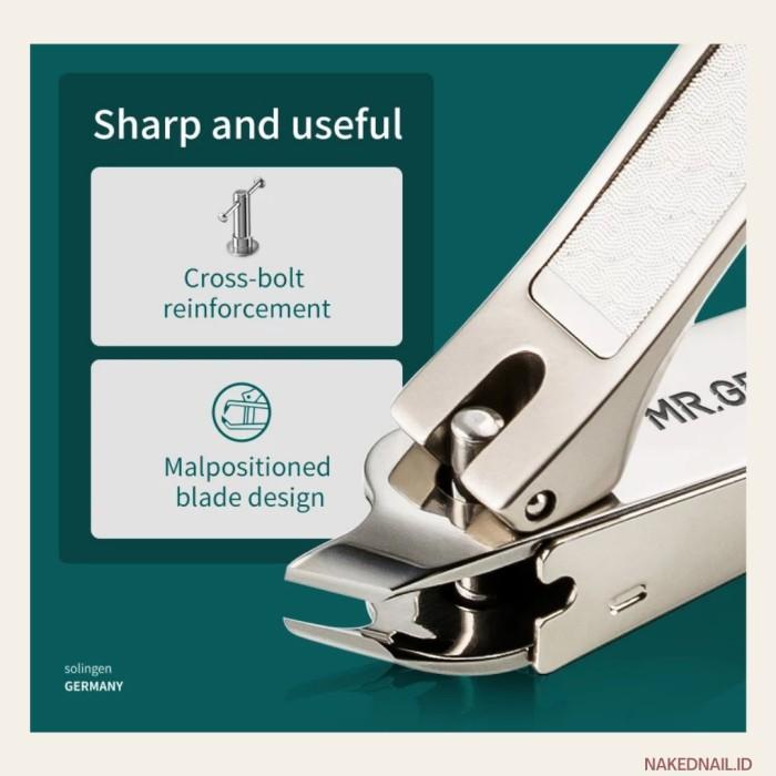 Gunting Kuku Stainless Steel Mr Green Gunting Kuku Sudut Miring