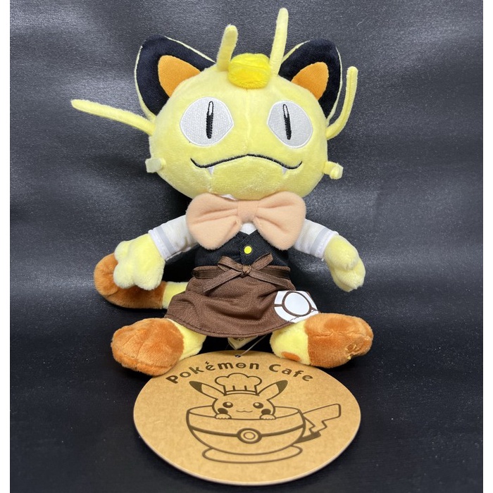 ✅New Ori Meowth Pokemon Center Cafe Tokyo Japan Doll Plush 22Cm Limited Edition Limited