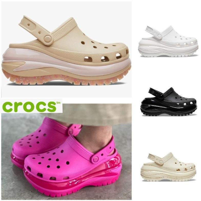 READY STOK Crocs Classic Mega Crush Clog / Crocs Mega Crush Clog / Sandal Wanita Crocs banana
