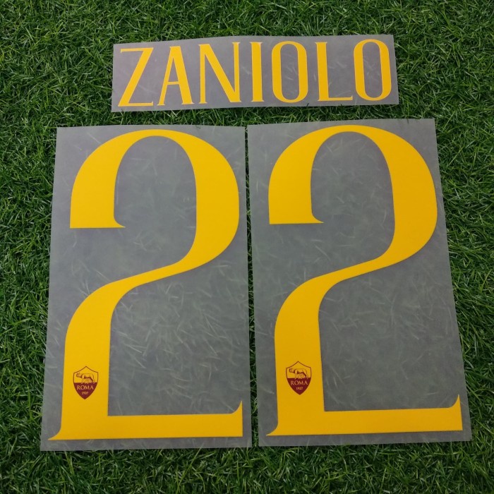 [New] Original As Roma 2018- 19 Home Nameset Zaniolo Terbaru