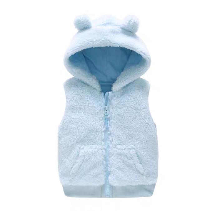 Sleeveless Hoodie Jacket Baby Jaket Bayi Hoody Tanpa Lengan Pengiriman Cepat