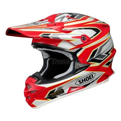 [New Ori] Helm Cross Shoei Vfx-W Block-Pass Tc-1 Red/White Size L Limited
