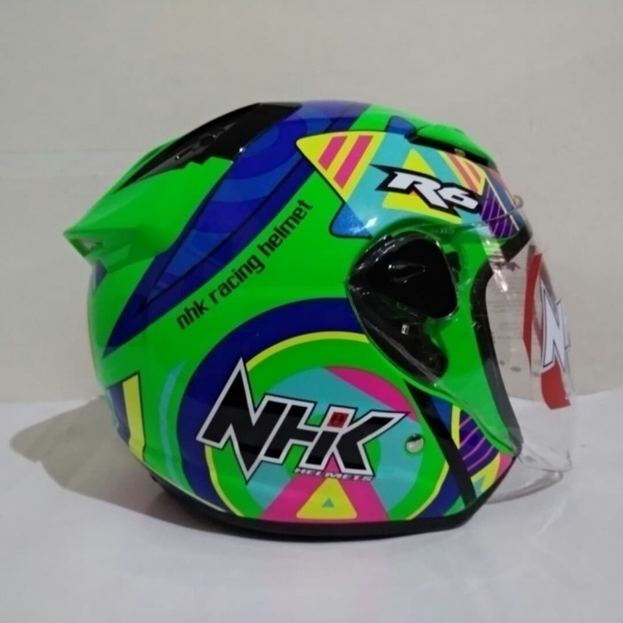 ✨New Helm Nhk R6 Pigment Se Green Fluo Hijau Terbatas