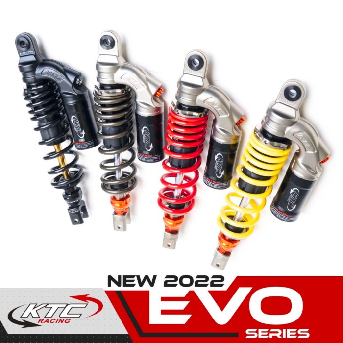[Baru] Shock Ktc Racing Evo Black Series 335Mm Nmax Old/ Shockbreaker Ktc Evo Terbaru
