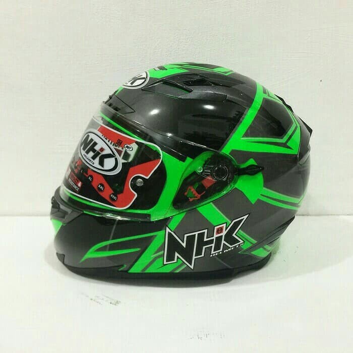 [New Ori] Helm Nhk Rx9 Corak Hijau Bisa Gojek