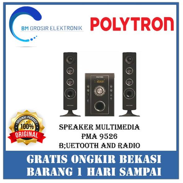 POLYTRON MULTIMEDIA SPEAKER PMA 9526 BLUETOOTH AND RADIO FM //PMA 9526