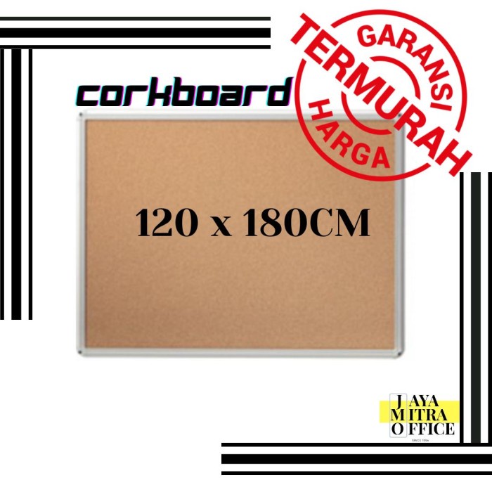 

✨Sale Corkboard Papan Mading Papan Pin Board Sakana 120 X 180 Polos Gantung Limited