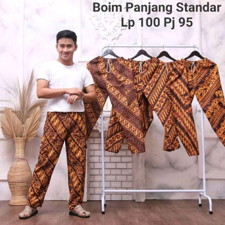 ➶⁎✶ Celana Batik Boim Pria fit to M / Harian Murah Panjang Grosir Hawai Pangsi Betawi Pria Standar