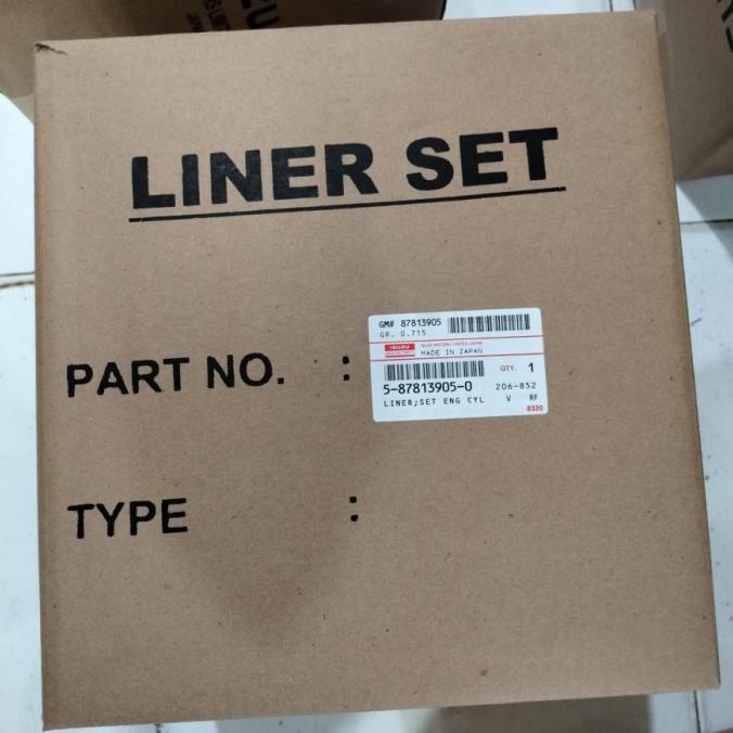 SPARE PART LINER SET KIT PISTON RING SEHER ISUZU PANTHER 2.5 TURBO JPN