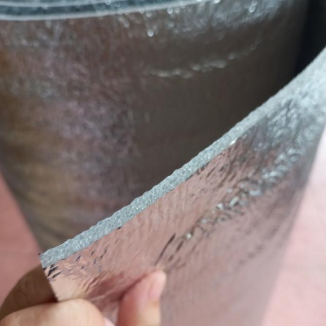 Aluminium Foil Foam 4Mm Peredam Panas Suara Atap Roll 25 Meter