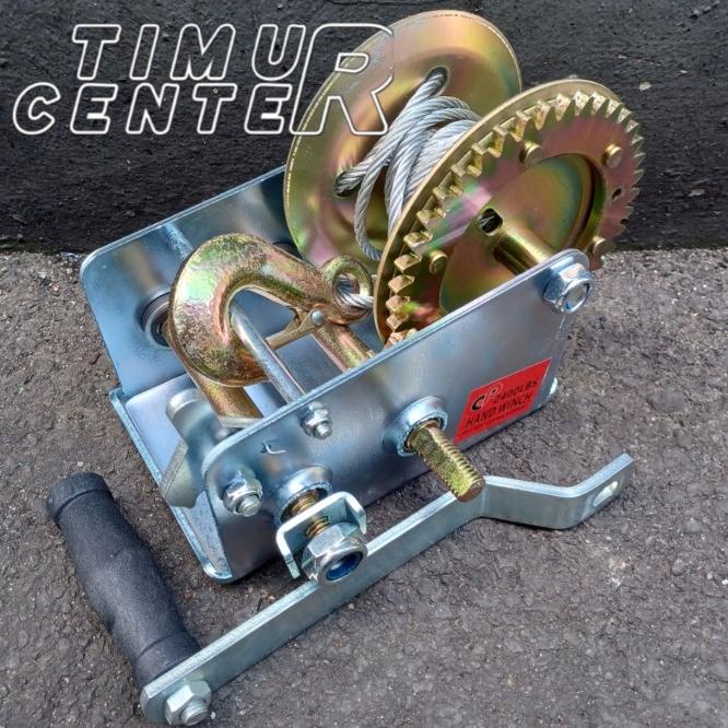Handwinch 2400Lbs Katrol Alat Derek Manual 1 Ton