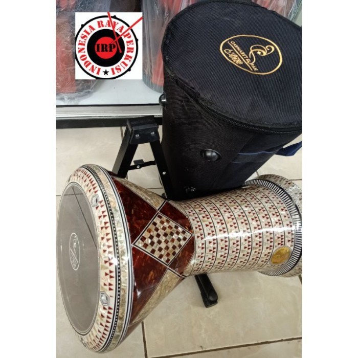 Terlaris Darbuka Sombaty Blue Pearl Import Mesir Ukuran 9 Inc Bonus Mika