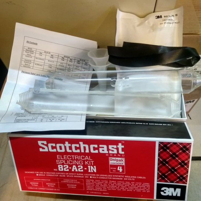 

✨Sale Scotchcast 3M Electrical Insulating Resin 82-A2 / Sambungan Cor Kabel Berkualitas