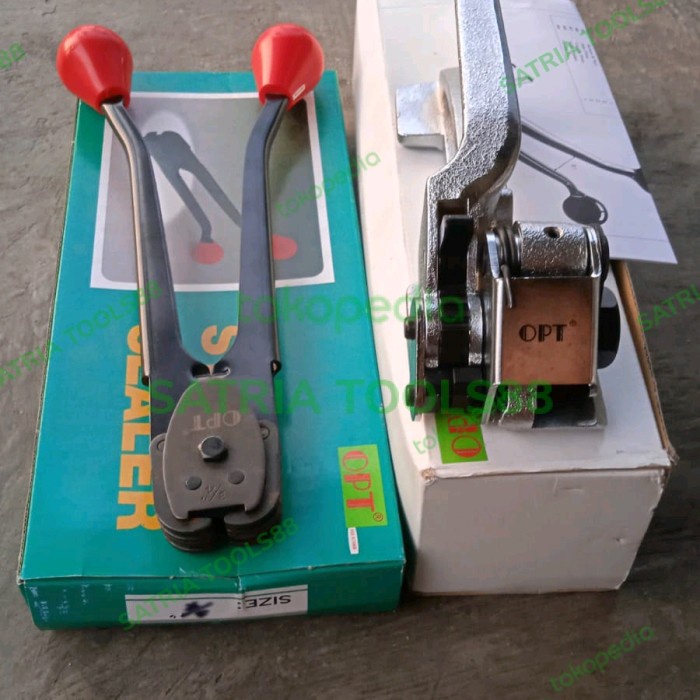 

✨Sale Strapping Iron Set 5/8 16Mm Opt Alat Peres Untuk Besi Diskon