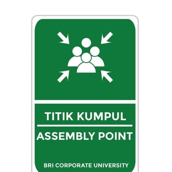 

✨Sale Sign Plat 1Mm K3 Rambu Safety Titik Kumpul Uk 100X150Cm Terbaru