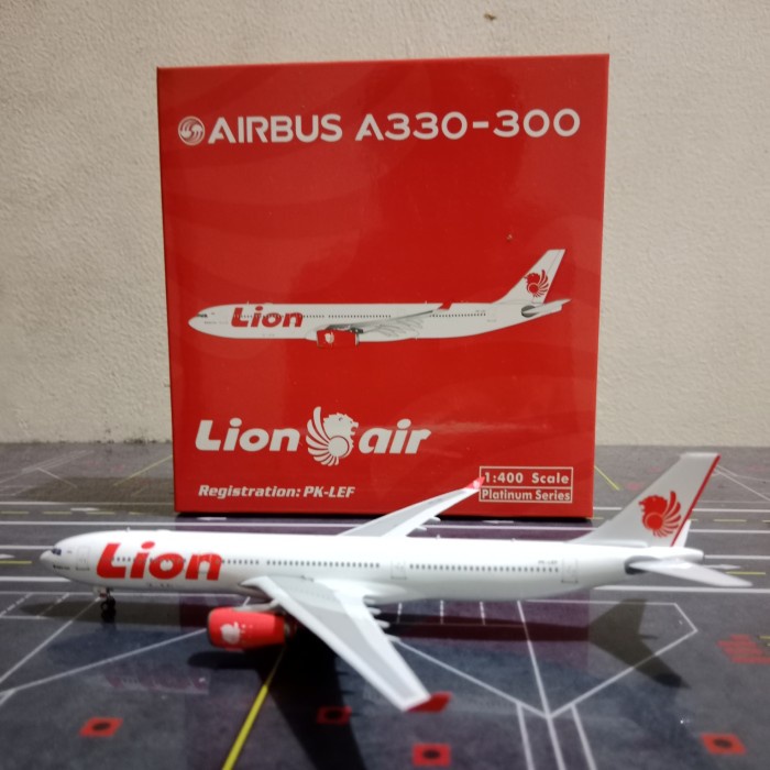 ✨New Diecast Pesawat Lion Air A330-300 Pk-Lef Skala 400 By Phoenix Terbatas