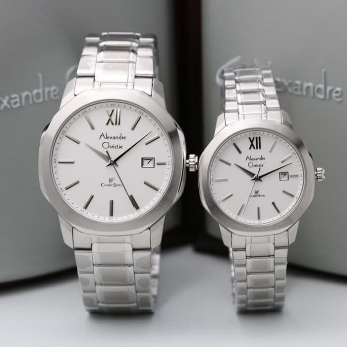 ✅Termurah Alexandre Christie Couple Ac 8619 / Ac8619 Silver Original Terbatas