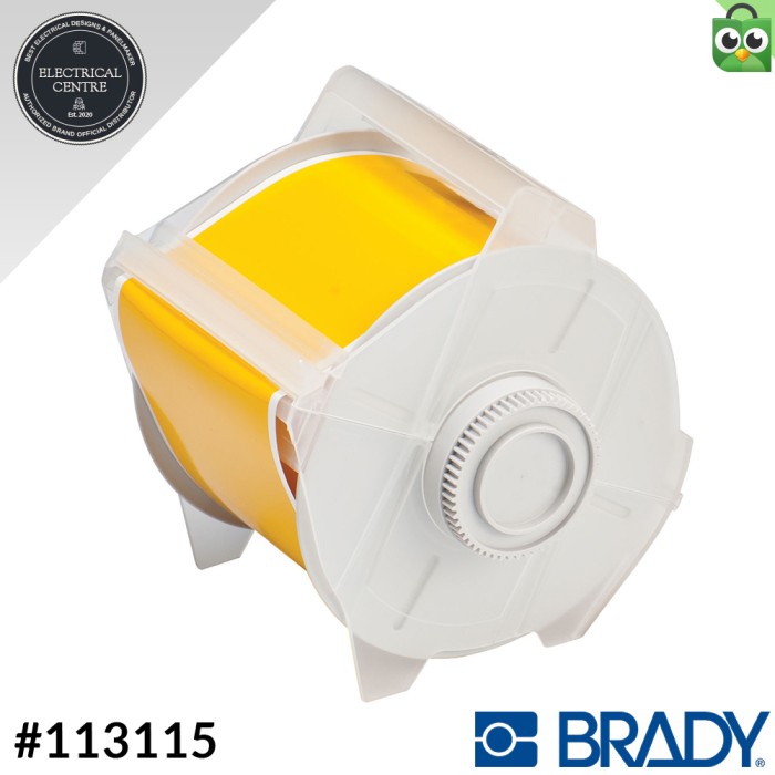 

✨Sale Brady Globalmark Continous Indoor Outdoor Vinyl Yellow Labels 113115 Berkualitas