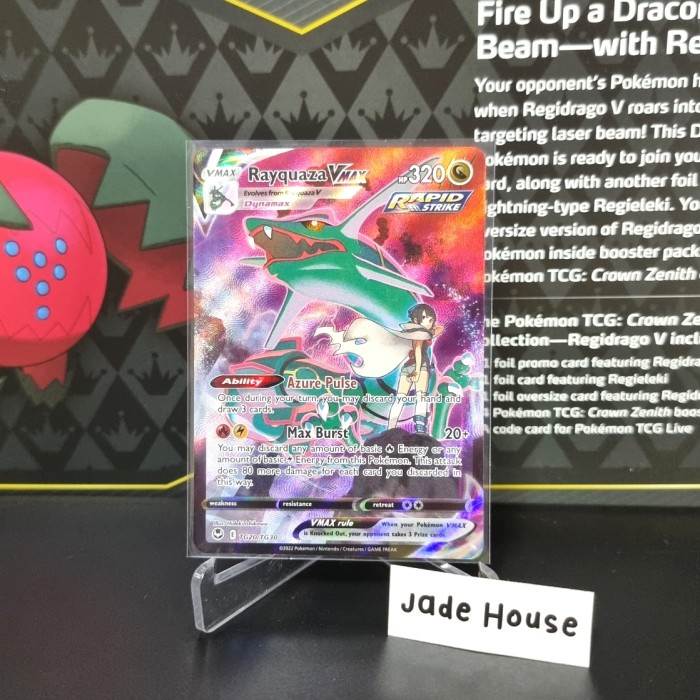 ✨Baru Rayquaza Vmax Tg20/Tg30 Silver Tempest - Kartu Pokemon Tcg English Terbatas