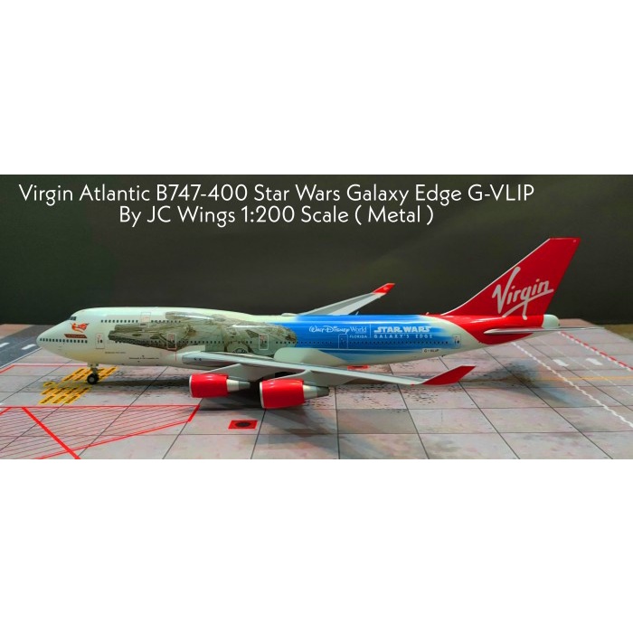 ✨New Virgin Atlantic B747-400 Star Wars Galaxy G-Vlip By Jc Wings 1:200 Scl Terbatas