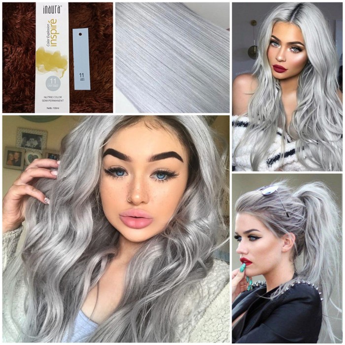 Color Explosion Last Grey 100ml Cat Rambut Warna Silver