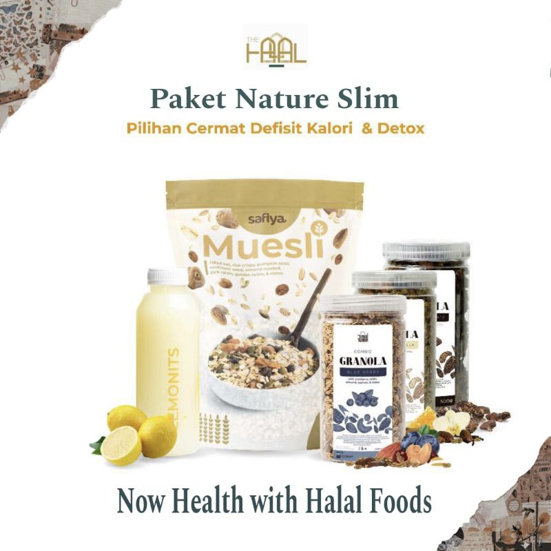 

[ Paket Sehat 2 In 1 ] Sehat & Detox Bundles Muesli Sari Lemon Granola