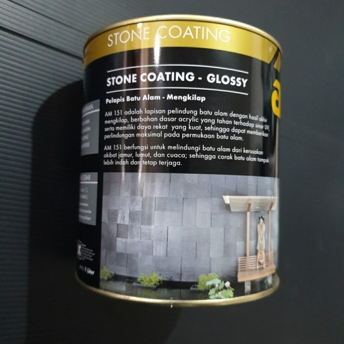 Cat Vernis Pelapis Batu Alam Stone Coating Am 151 Am151 Clear Gloss