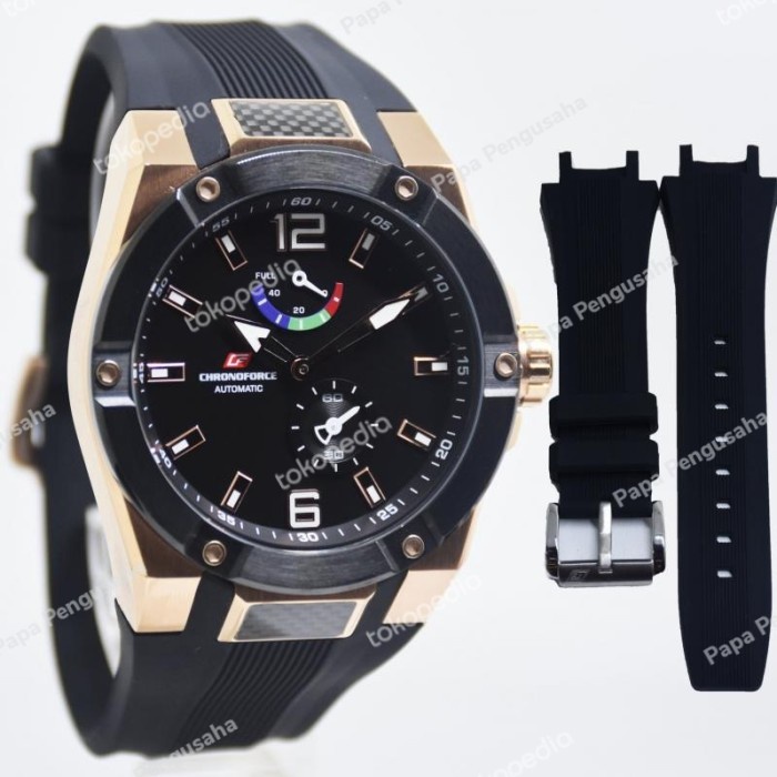 ✅Sale Chronoforce 5231 Automatic Pria Black Rose Original Garansi Resmi Bisa Sameday
