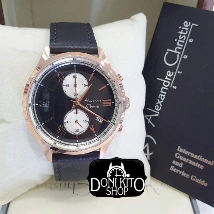 ✅Ori Jam Tangan Pria Original Alexandre Christie Ac6575 Rosegold Ac 6575 Limited