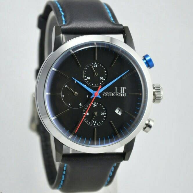✅Ori Jam Tangan Pria Condotti Cn1020-S03D04-L03 Perfetto Dual Time Black Bisa Gojek