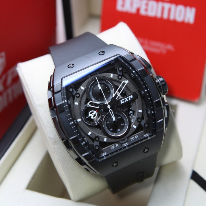 ✅Original Jam Tangan Pria Expedition E 6782 / E6782 Full Black Limited
