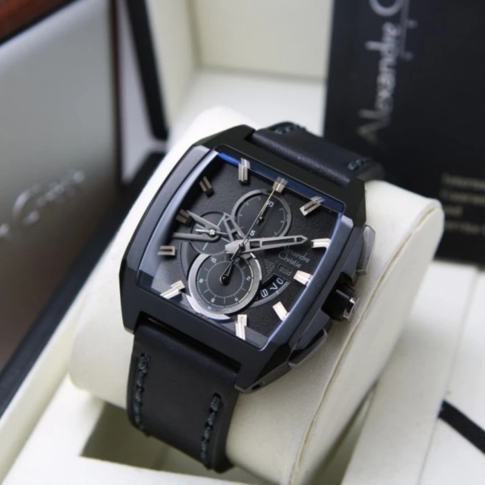 ✅Sale Jam Tangan Pria Alexandre Christie Original Ac6617L Black Diskon
