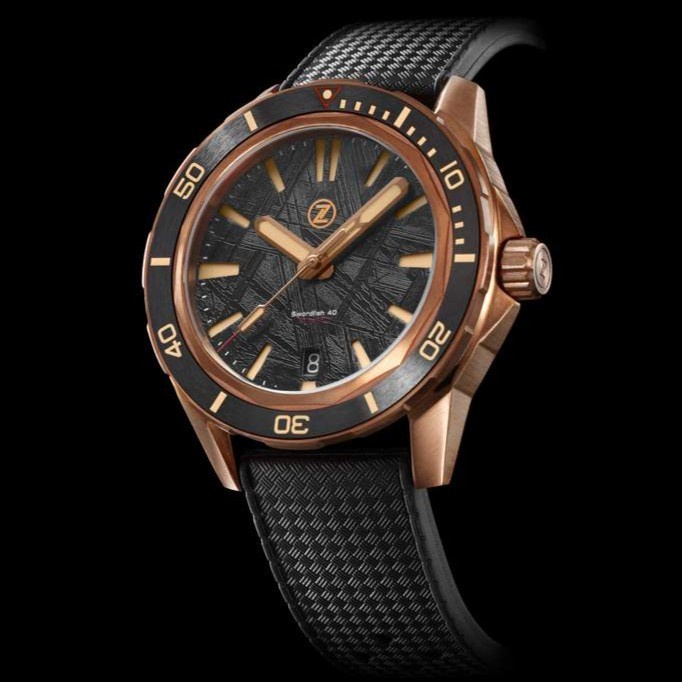 ✅Sale Zelos Swordfish 40Mm Bronze Meteorite Berkualitas