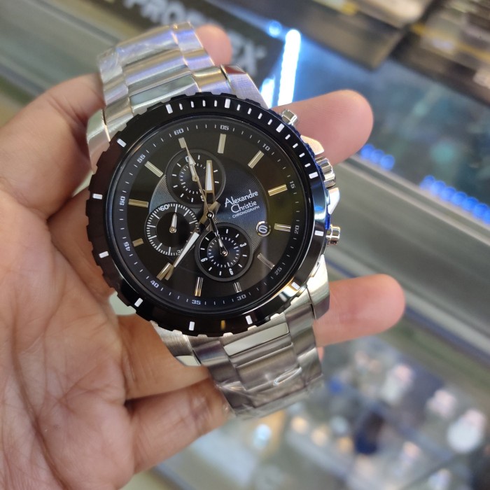 ✅Ori Jam Tangan Pria Alexandre Christie Ac 6141 Mc All Stainless Steel Diskon