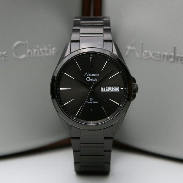 ✅Sale Jam Tangan Pria Alexander Cristie Ac8592 Original Full Black Berkualitas
