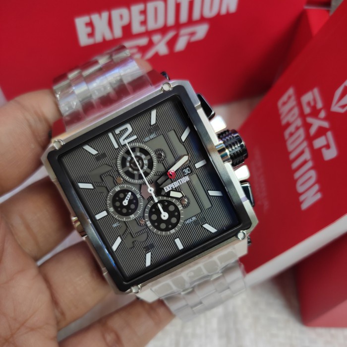 ✅Ready Jam Tangan Pria Original Expedition E 6618 M All Stainless Steel Bisa Gojek