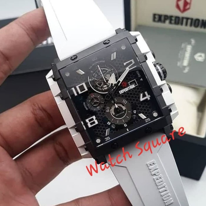 ✅Original Limited Jam Tangan Pria Original Expedition E6757 White Black Terbatas