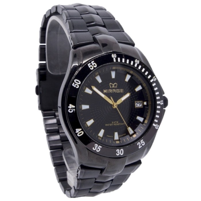 ✅Ori Jam Tangan Pria Cowok Mirage 7411 Rantai Original Garansi Anti Air Terbaru