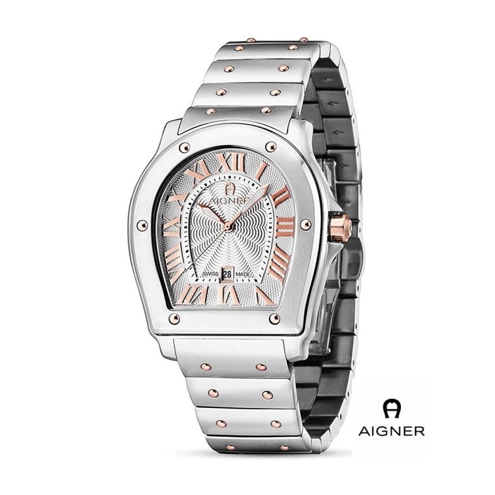 ✅Original Aigner A105104 Signa - Jam Tangan Pria - Silver Terbaru