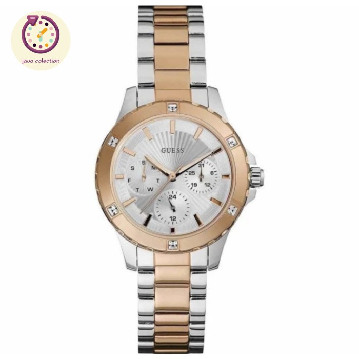 ✅New Ori Jam Tangan Wanita Guess W0443L4 Kombi Rosegold Original Diskon