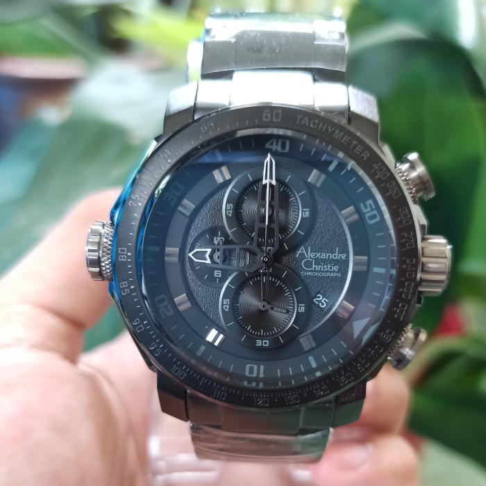 ✅Ori Alexandre Christie Pria Ac 6565 Ac6565 Full Black Original Garansi Limited