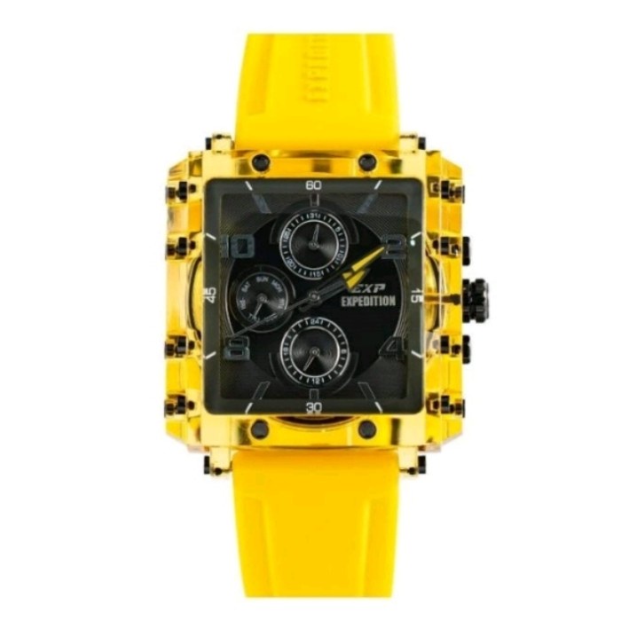 ✅New Ori Expedition E6808 Yellow Kuning Jam Tangan Wanita Original Bisa Sameday