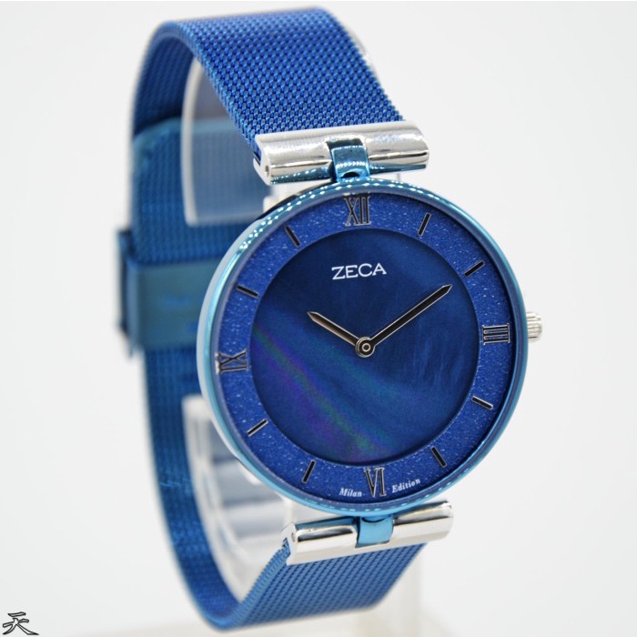 ✅Baru Zeca 1002Lc.M.P3.Be1 - Jam Tangan Wanita Original - Blue Bisa Sameday