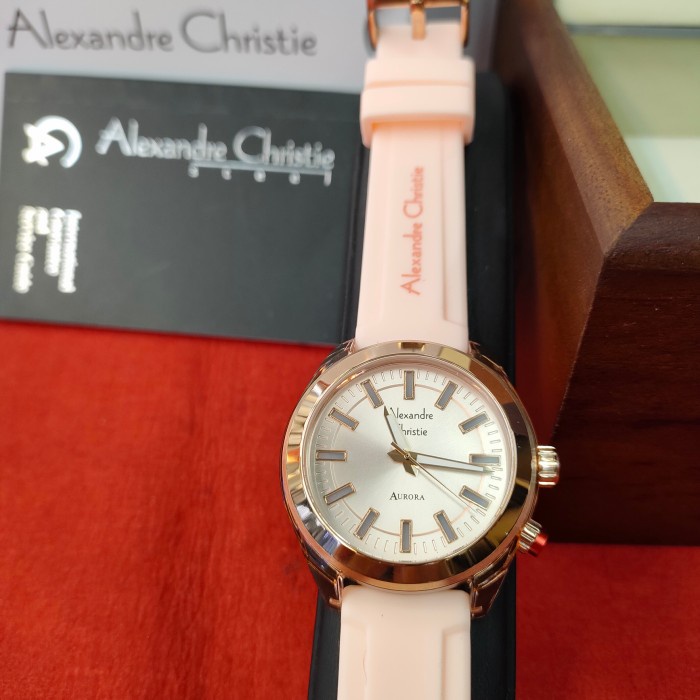 ✅New Jam Wanita .Original Alexandre Christie Ac 2928 Lh Rubber Solid Limited