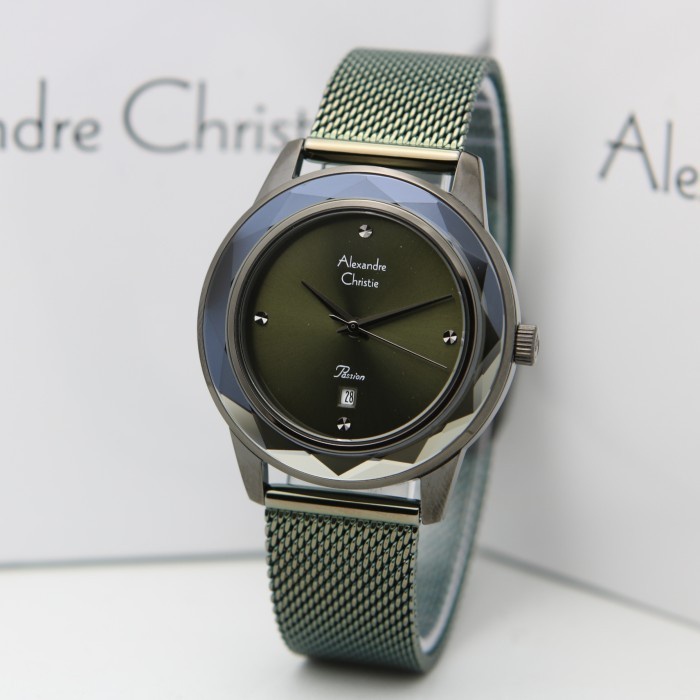 ✅New Ori Alexandre Christie Ac 2908 / Ac 2908Ld Black Green Original  Garansi Diskon