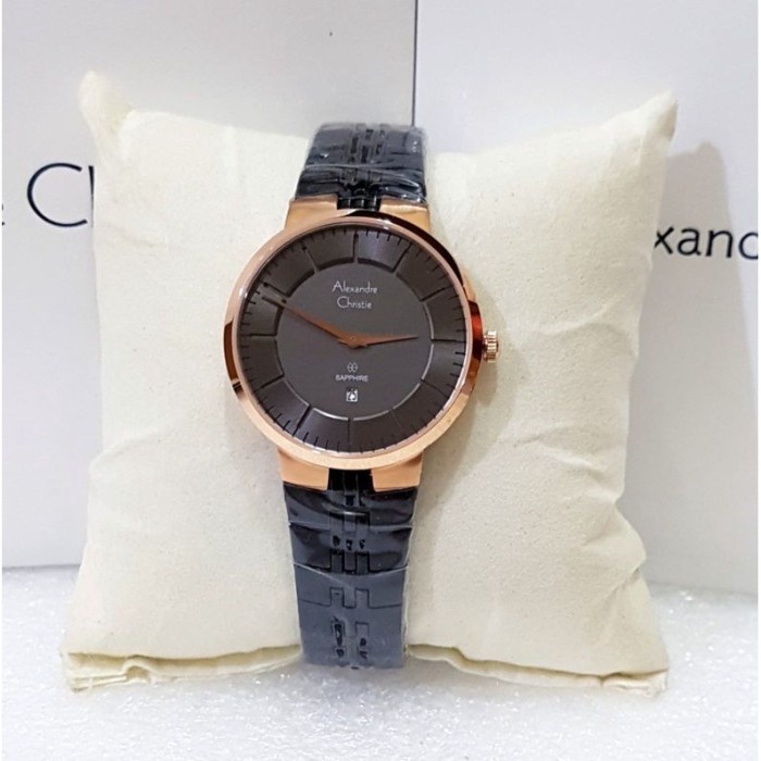 ✅New Alexandre Christie Ac 8565 Wanita Rosegold Grey Original Diskon