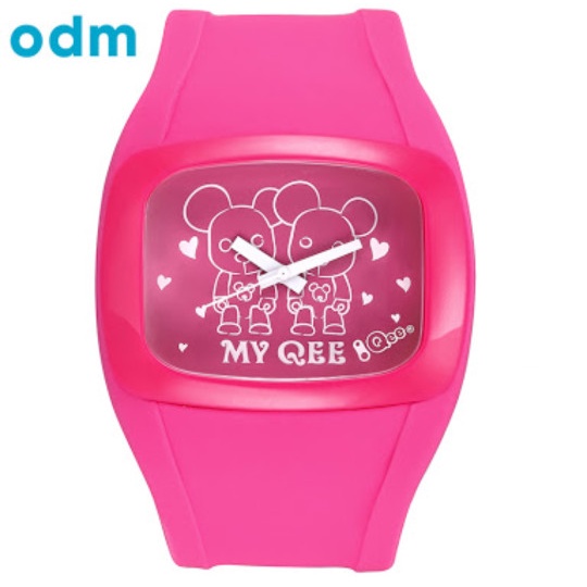 ✅Baru Odm Dd100A-32 Pink Dial Pink Rubber Ladies Watch Diskon